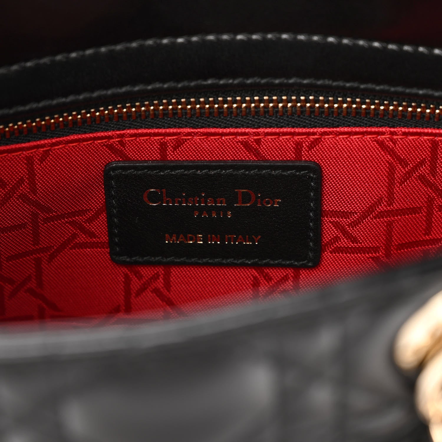 Christian Dior Lambskin Cannage Small Lucky Badges My Lady Dior Black 6 of 10