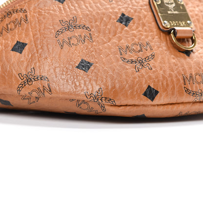 MCM Visetos Small Fusten Belt Bag Cognac 12 of 14
