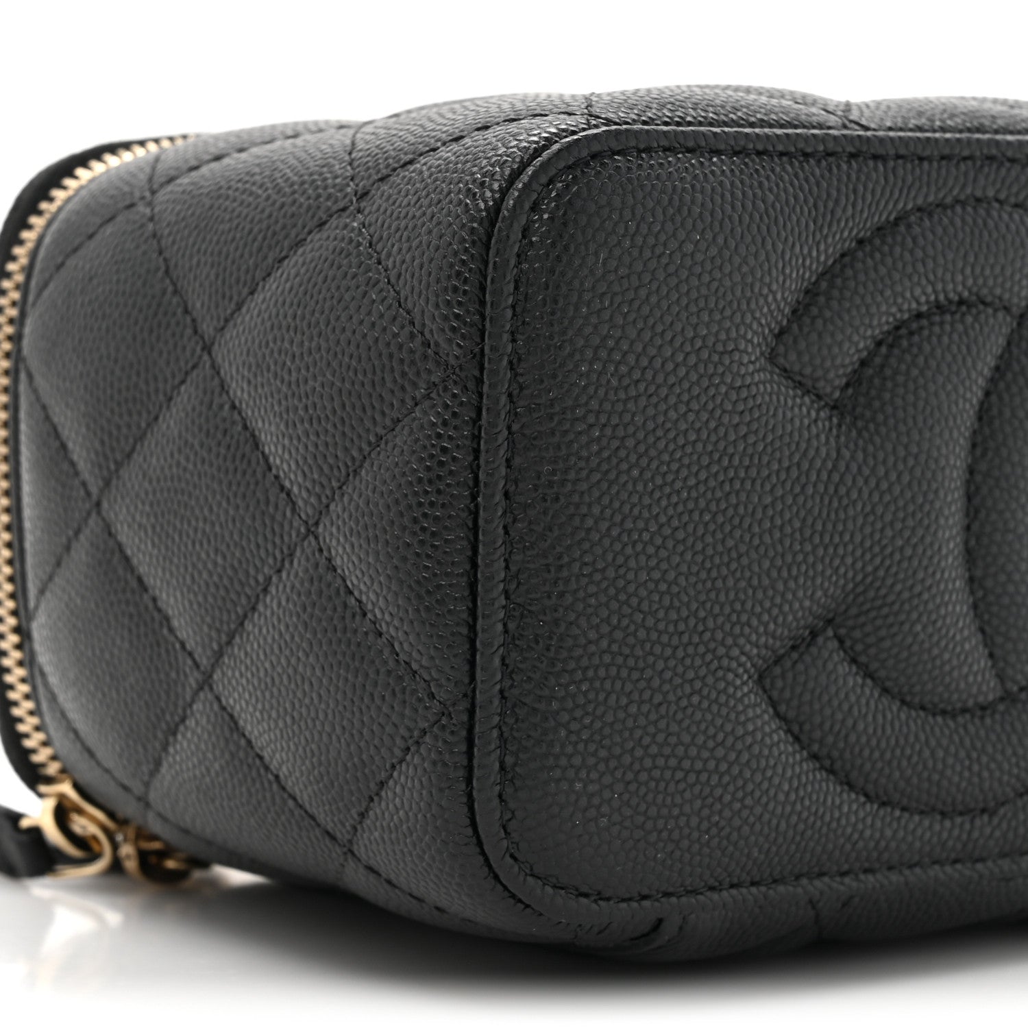 Chanel Caviar Quilted Small Vanity Case With Chain Black 11 of 13