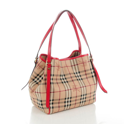 Burberry Haymarket Check Small Canterbury Tote Bright Rose 3 of 8