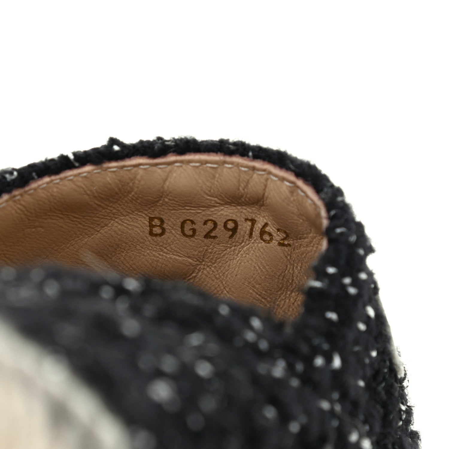Chanel Metallic Lambskin Tweed CC Espadrilles 35 Black Silver 8 of 11