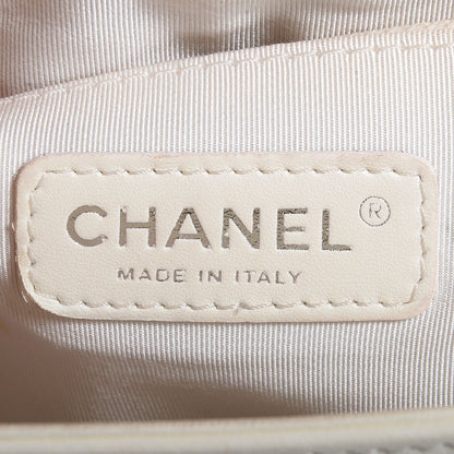 Chanel Lambskin Quilted Large Boy Flap Black White 7 of 8