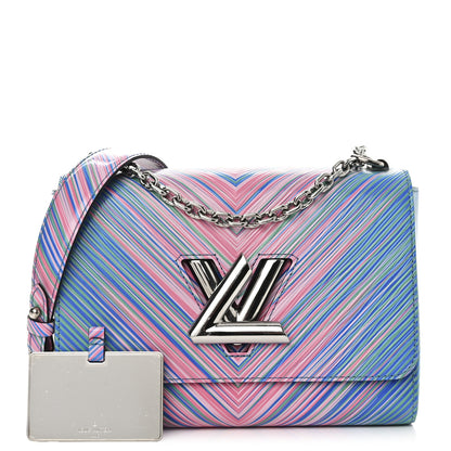 Louis Vuitton Epi Tropical Twist Shoulder Bag MM Blue Rose 3 of 13