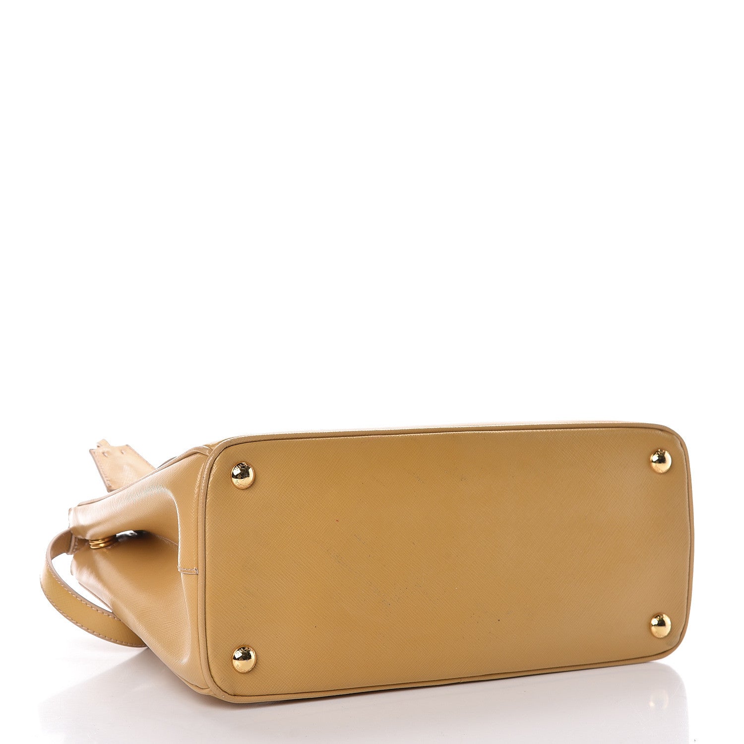 Prada Saffiano Vernice Small Galleria Double Zip Ginestra 5 of 22