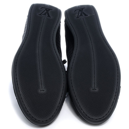 Louis Vuitton Suede Mini Damier Vibes Sneakers 6 Black 4 of 6