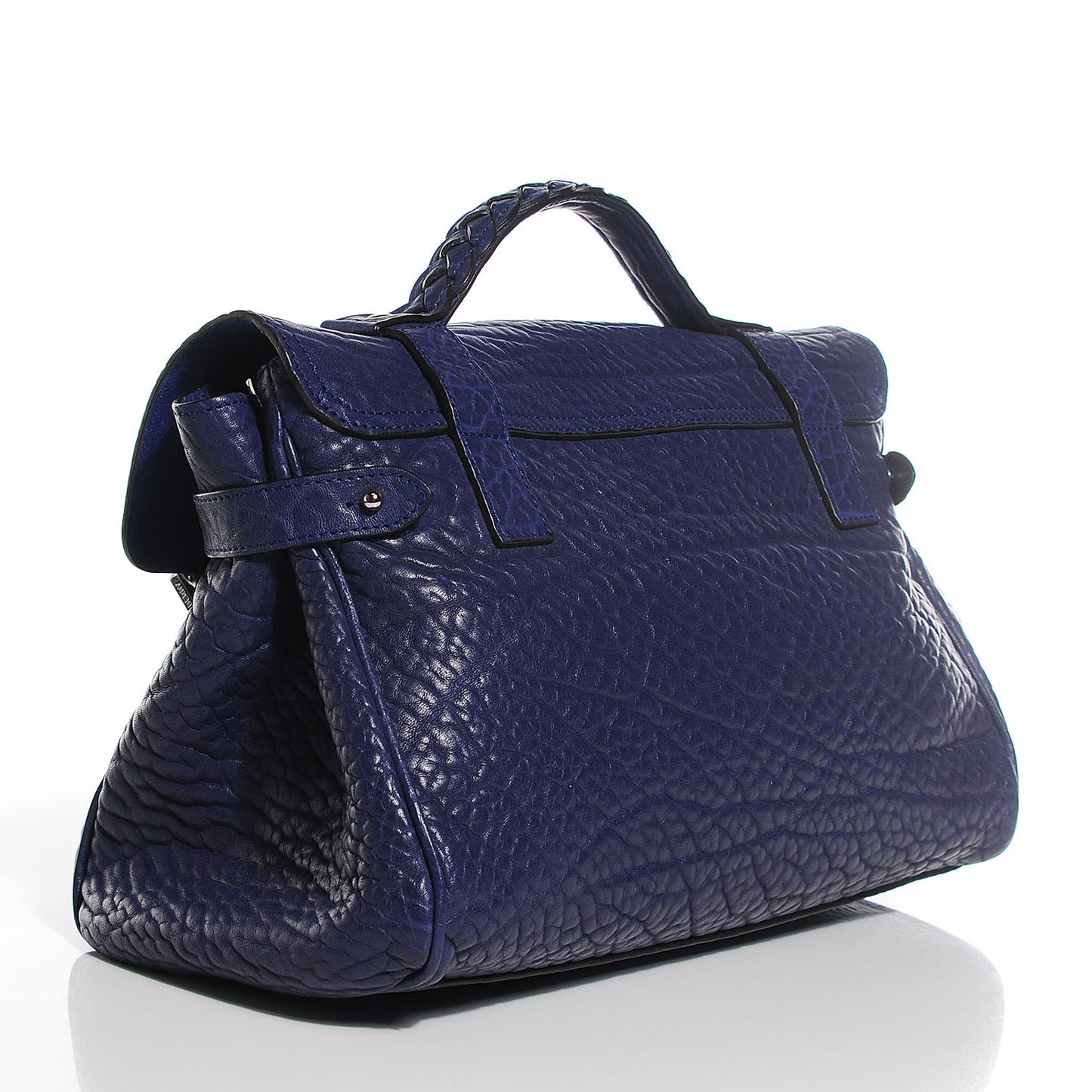 Shrunken Calfskin Medium Alexa Indigo