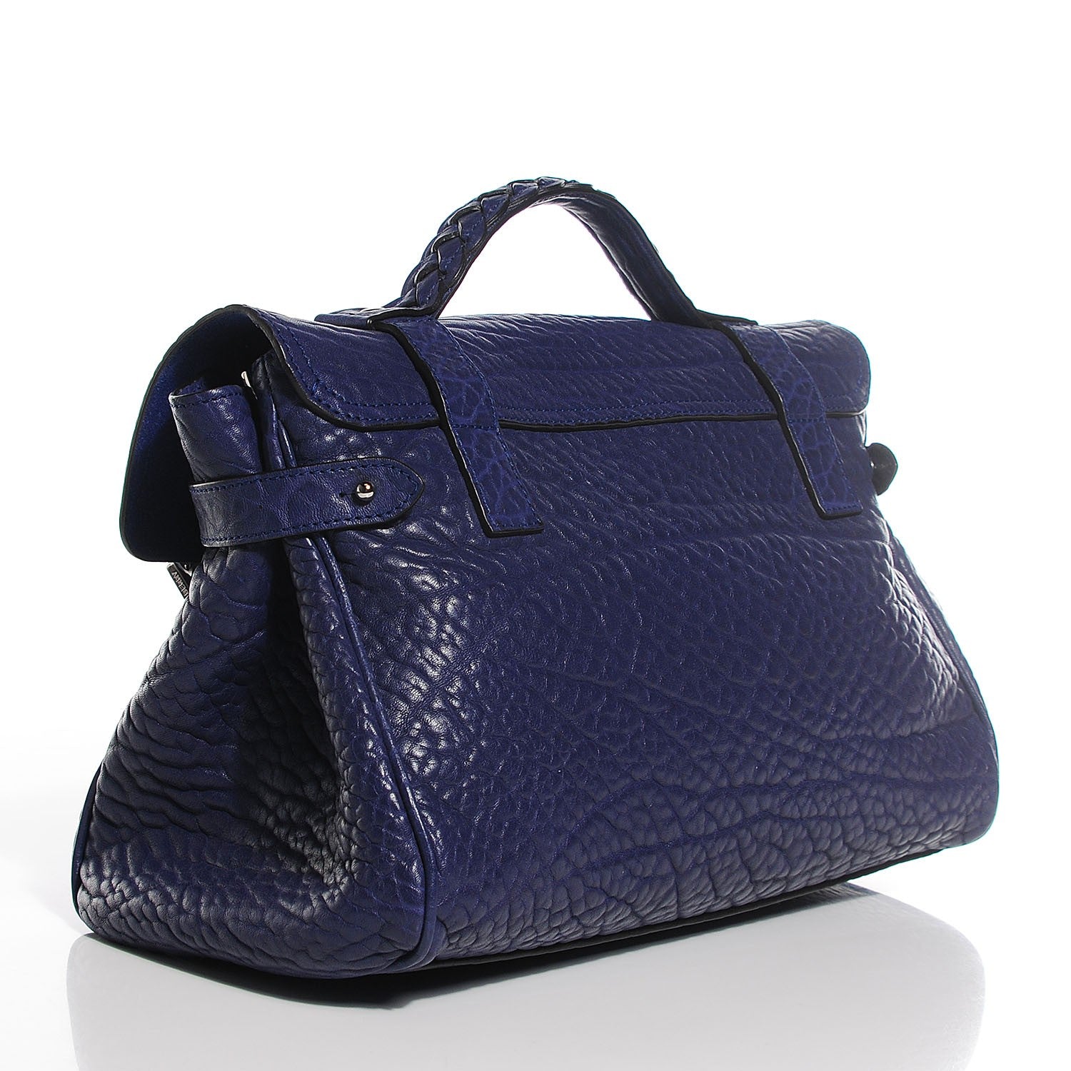 Mulberry Shrunken Calfskin Medium Alexa Indigo 3 of 12
