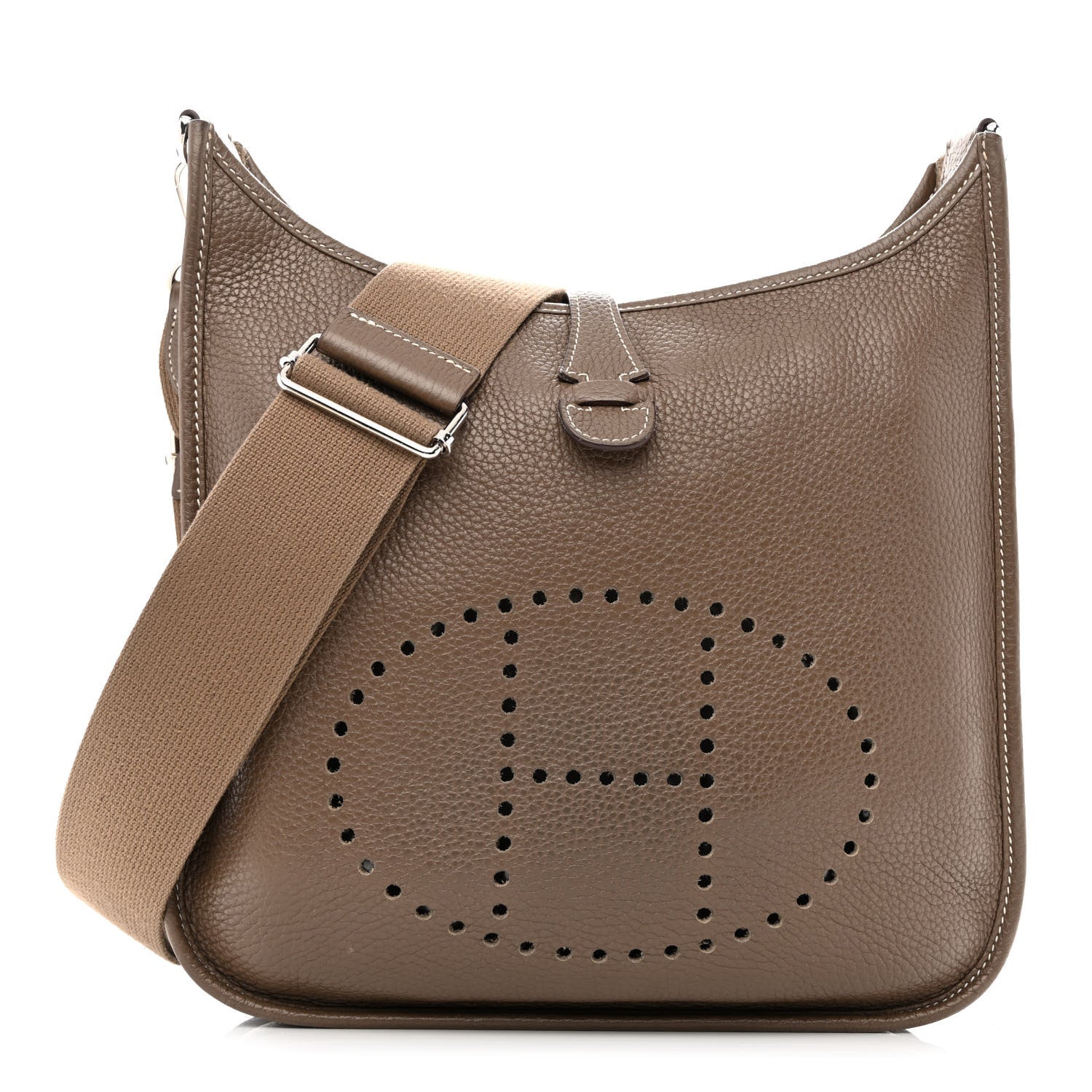 Hermes Taurillon Clemence Evelyne III PM Etoupe 1 of 11