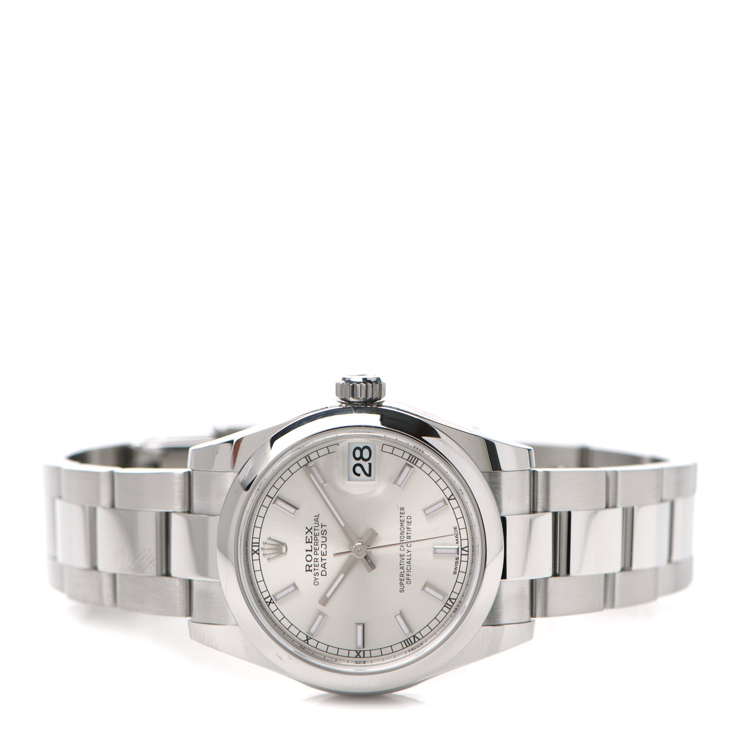 Rolex Stainless Steel 31mm Oyster Perpetual Datejust Watch Silver 178240 2 of 5