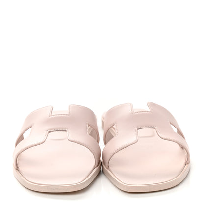 Hermes Box Calfskin Oran Sandals 41 Rose Pale 2 of 9