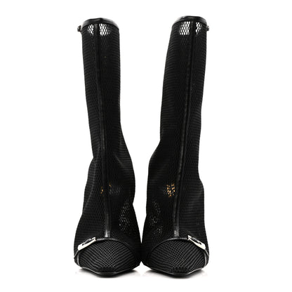 Saint Laurent Elba Applique Tulle Aston 115 Boots 35.5 Black 3 of 10