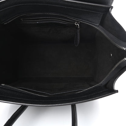 Celine Drummed Calfskin Micro Luggage Black 5 of 15