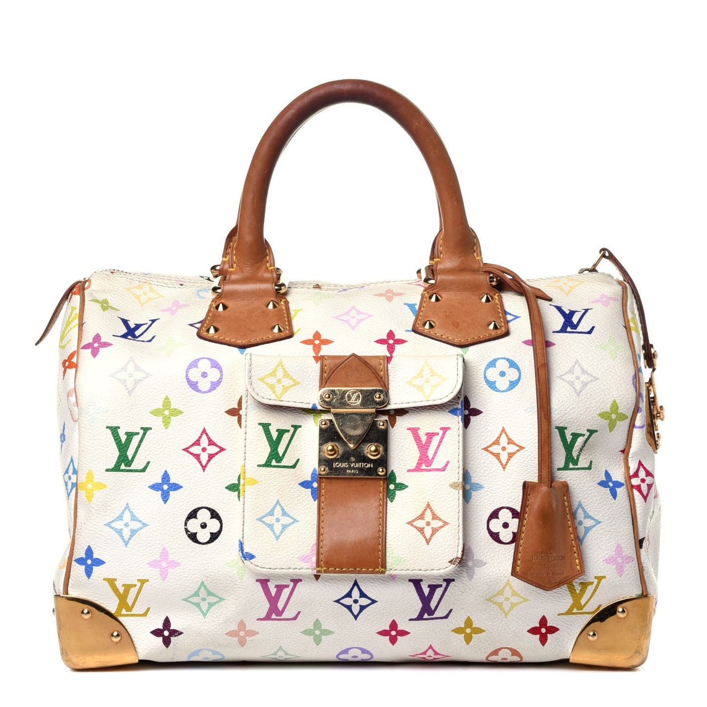 Monogram Multicolor Speedy 30 White