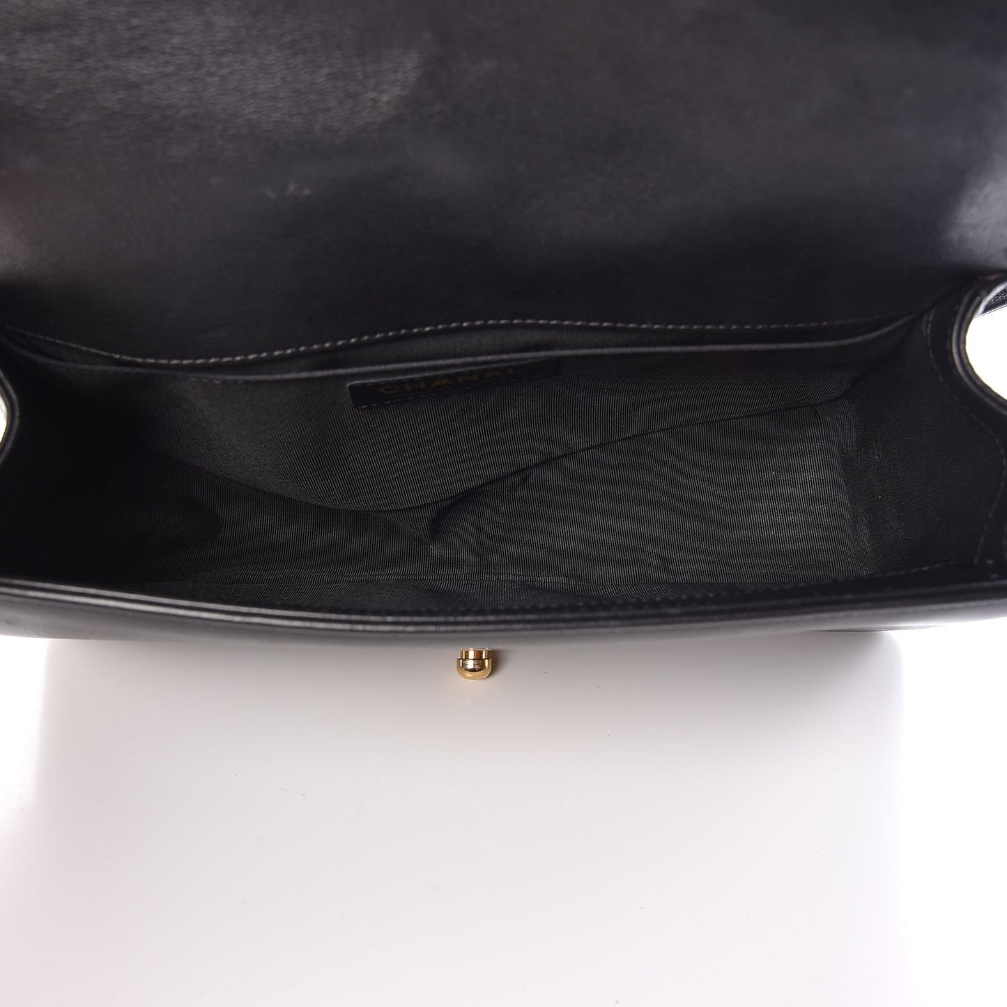 Calfskin Quilted Medium Boy Flap Black