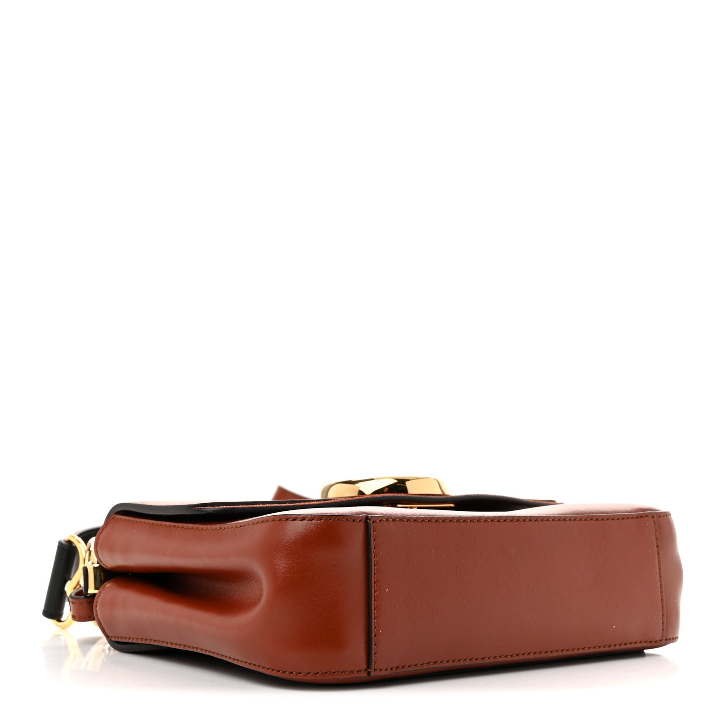 Calfskin Small C Double Carry Sepia Brown