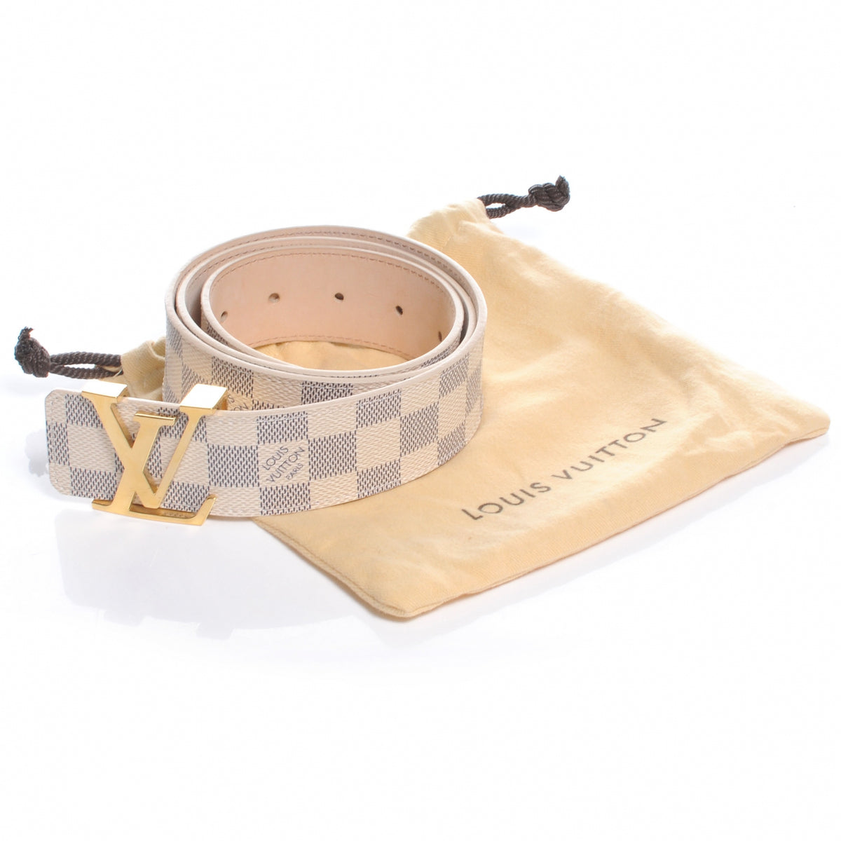 Louis Vuitton Damier Azur LV Initiales Belt 90 36 7 of 7