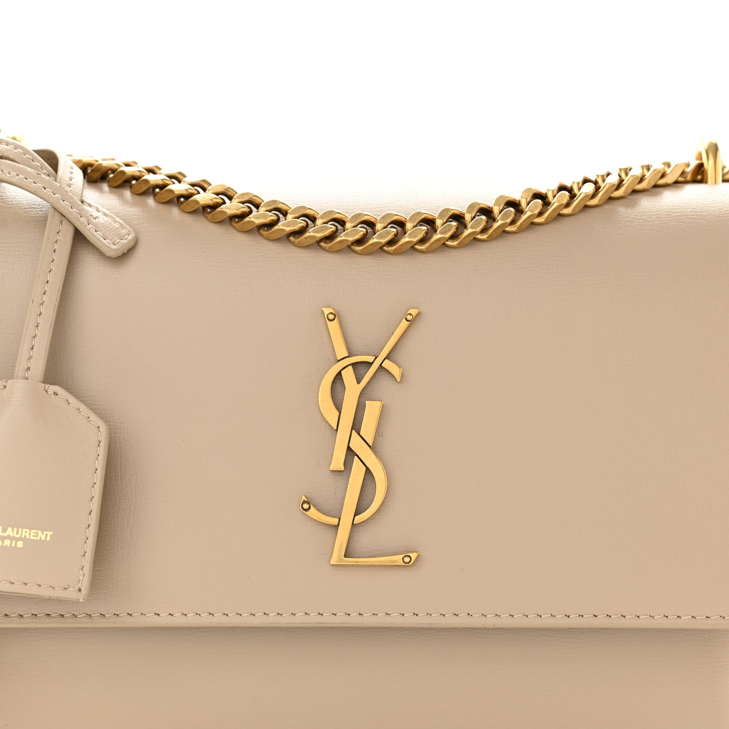 Calfskin Medium Monogram Dark Beige