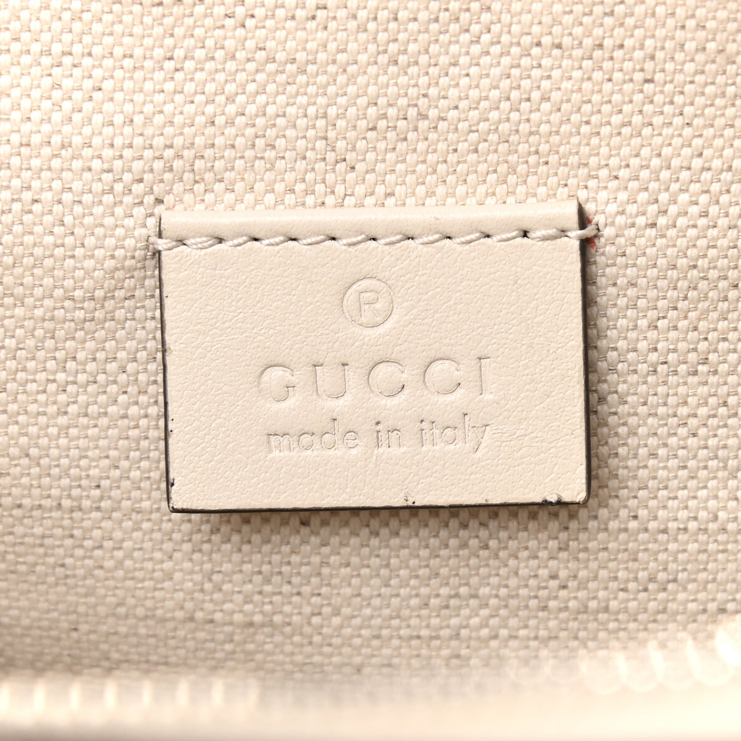Calfskin GG Tennis Embossed Pocket Belt Bag Mystic White