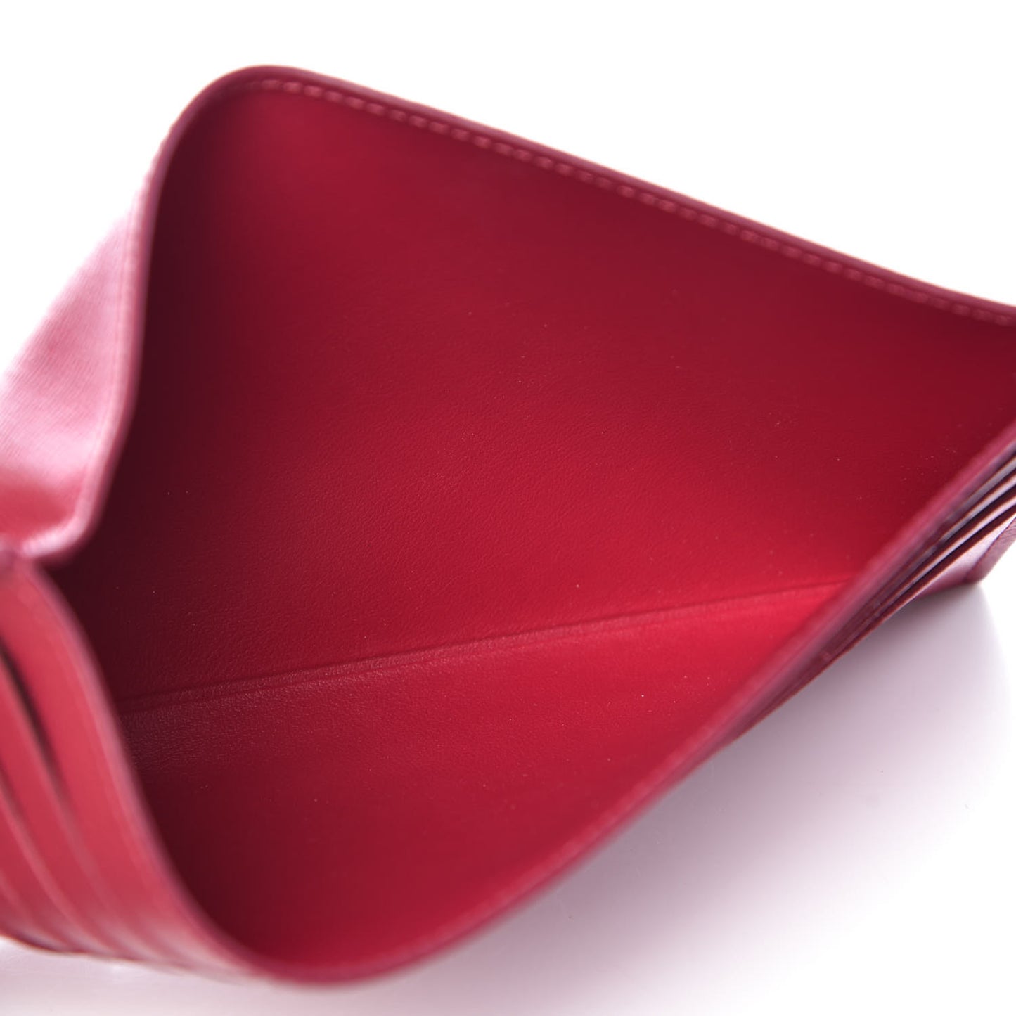 Calfskin Felicie Card Holder Insert Fuchsia