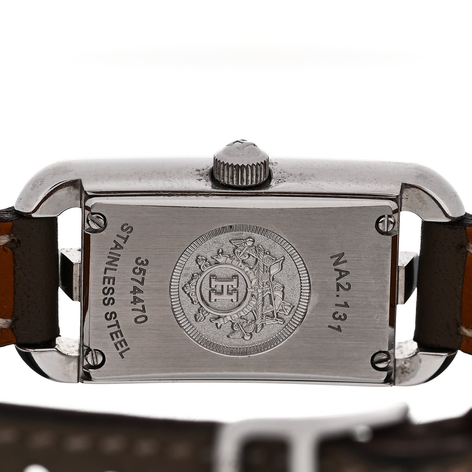 Hermes Stainless Steel Swift Diamond 17mm Nantucket Jete De