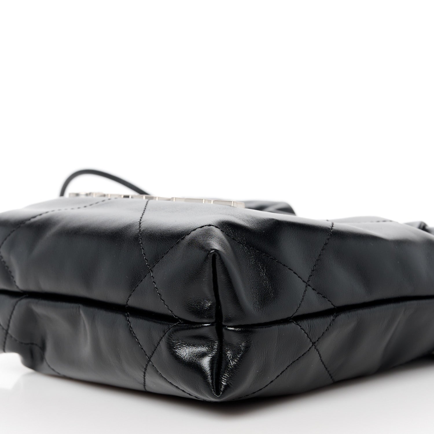 Chanel Shiny Calfskin Quilted Mini Chanel 22 Black 10 of 11
