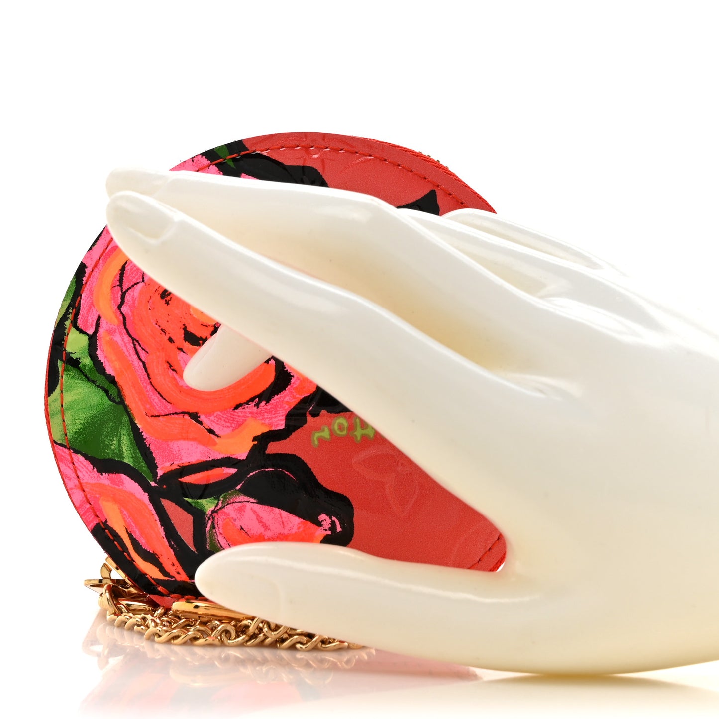 Vernis Roses Chapeau Coin Purse Orange Sunset