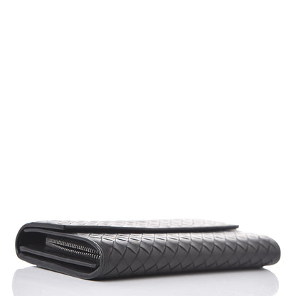 Bottega Veneta Nappa Intrecciato Continental Flap Wallet Black 4 of 9