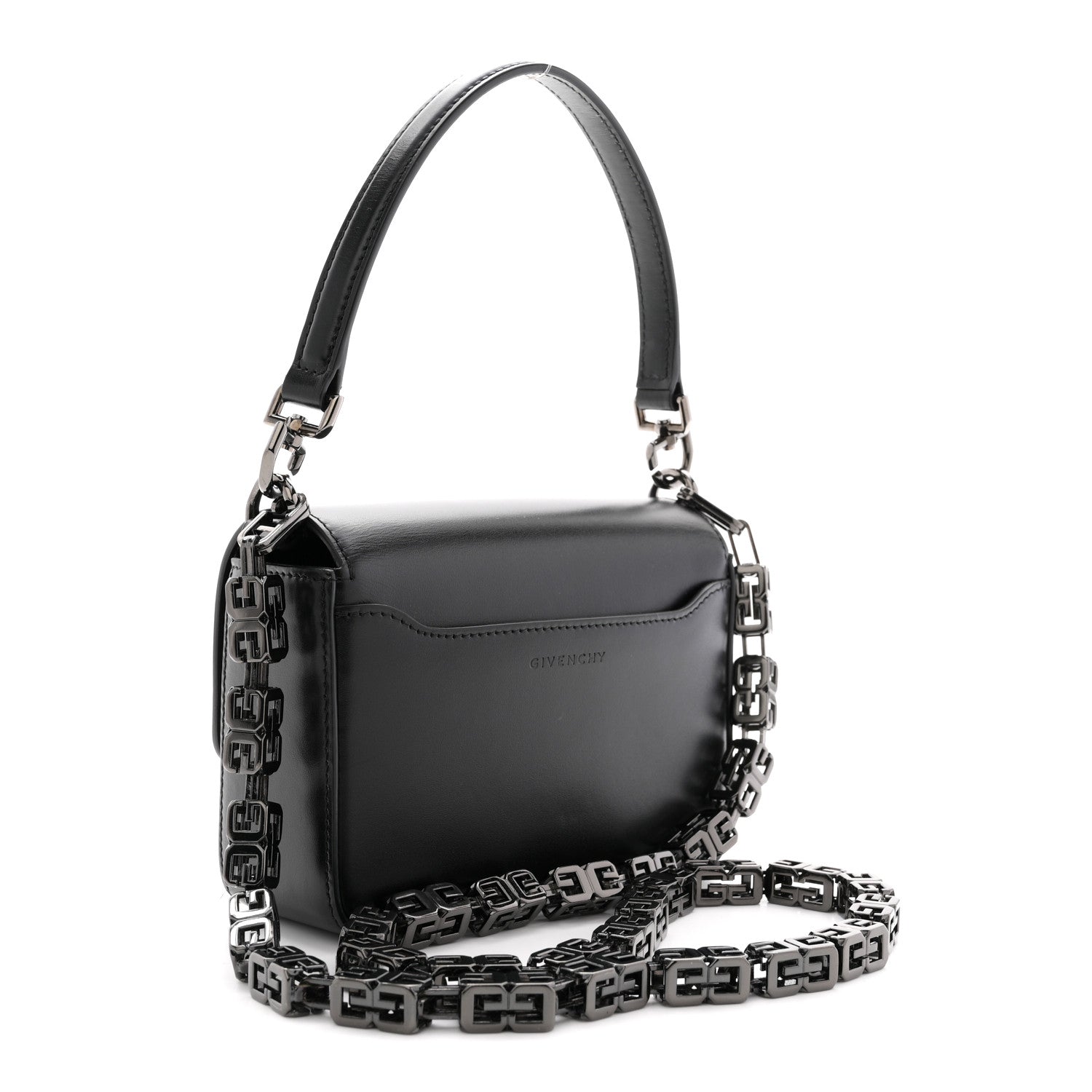 Givenchy Box Calfskin Small 4G Cube Chain Shoulder Bag So Black 3 of 12