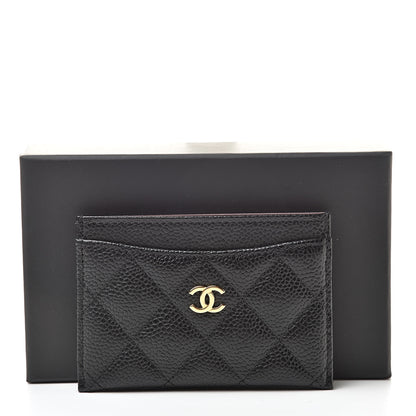 Chanel Caviar Quilted Card Holder Black 9 of 9