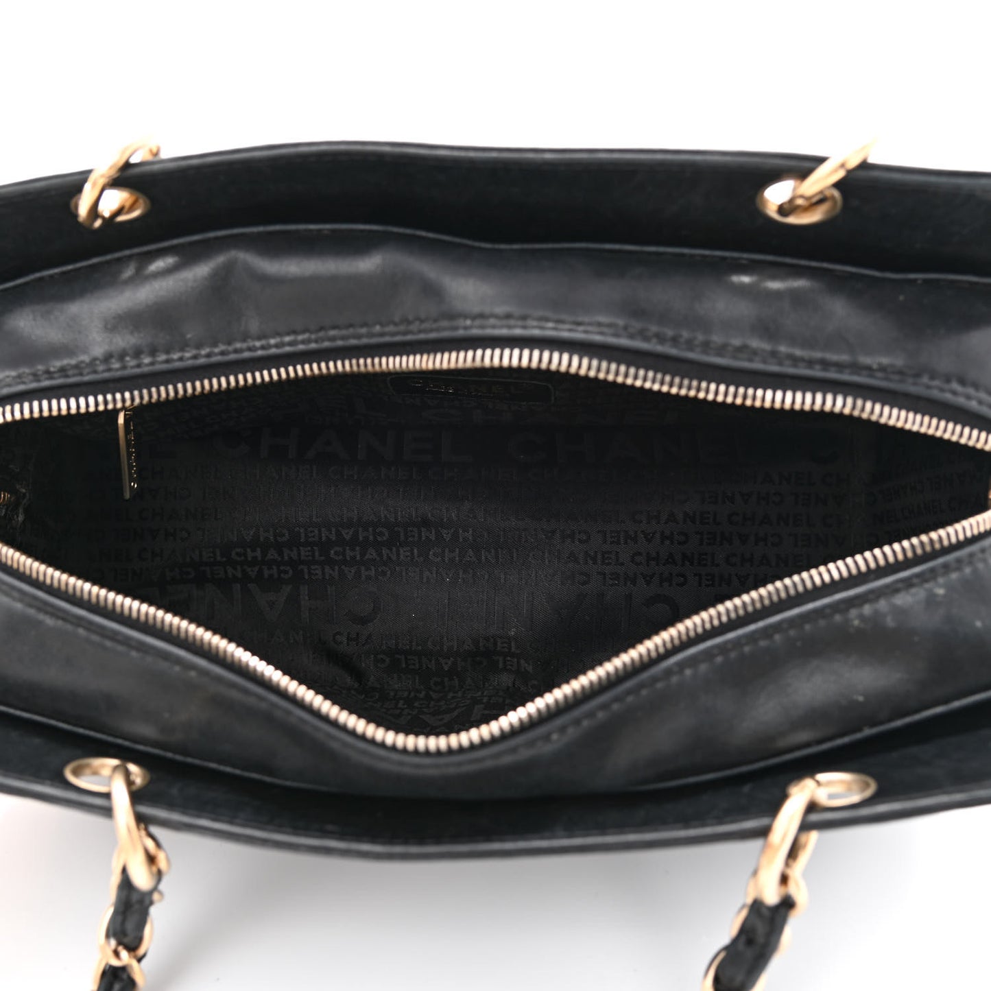 Calfskin Quilted CC Chocolate Bar Shoulder Bag Black
