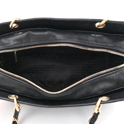 Chanel Calfskin Quilted CC Chocolate Bar Shoulder Bag Black 5 of 14