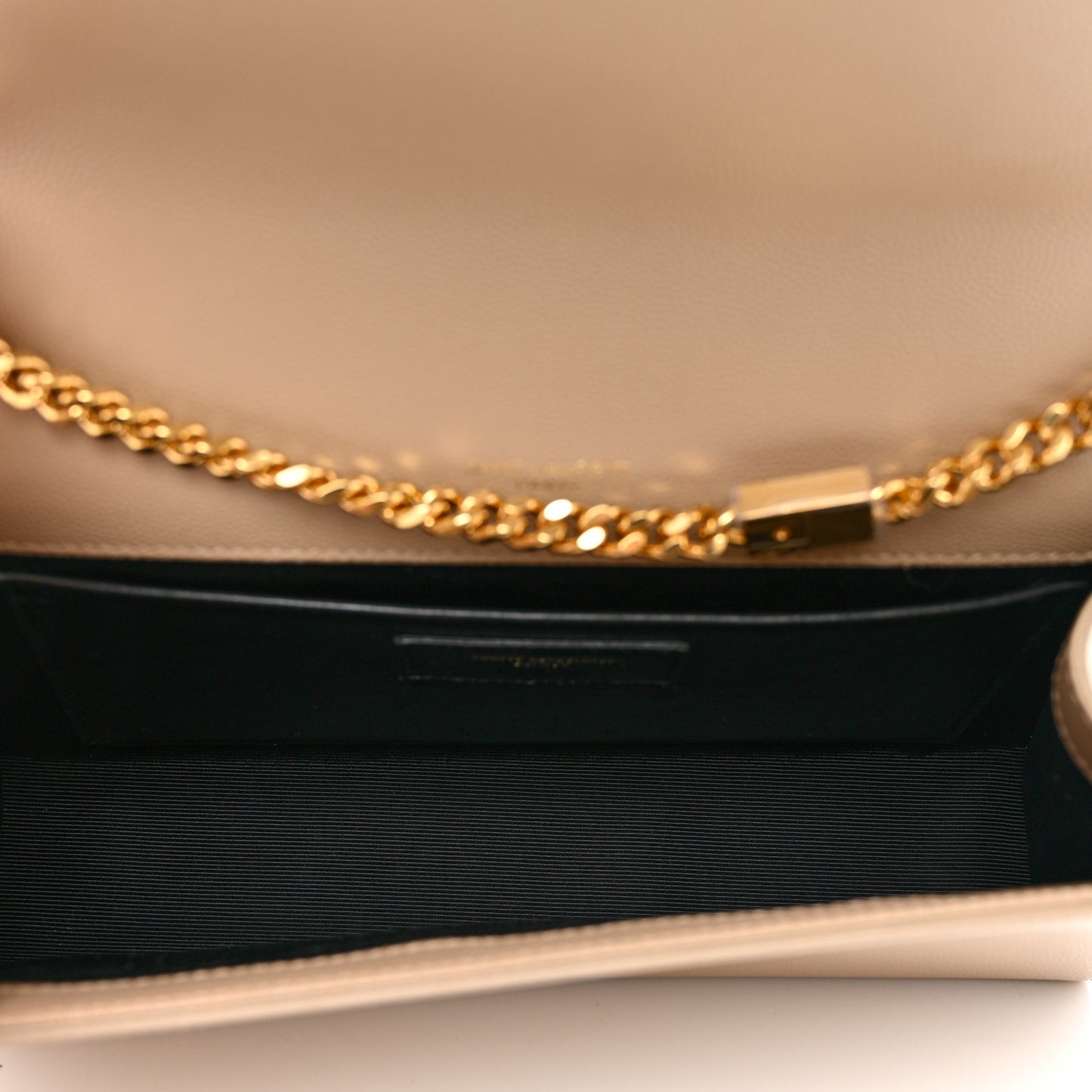 Grain De Poudre Medium Monogram Kate Satchel Dark Beige
