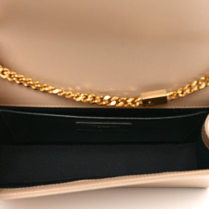 Saint Laurent Grain De Poudre Medium Monogram Kate Satchel Dark Beige 5 of 10