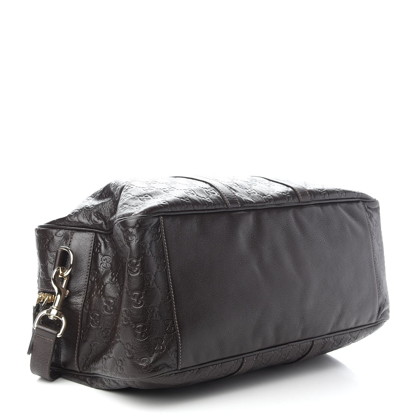 Guccissima Medium Carry On Duffle Dark Brown