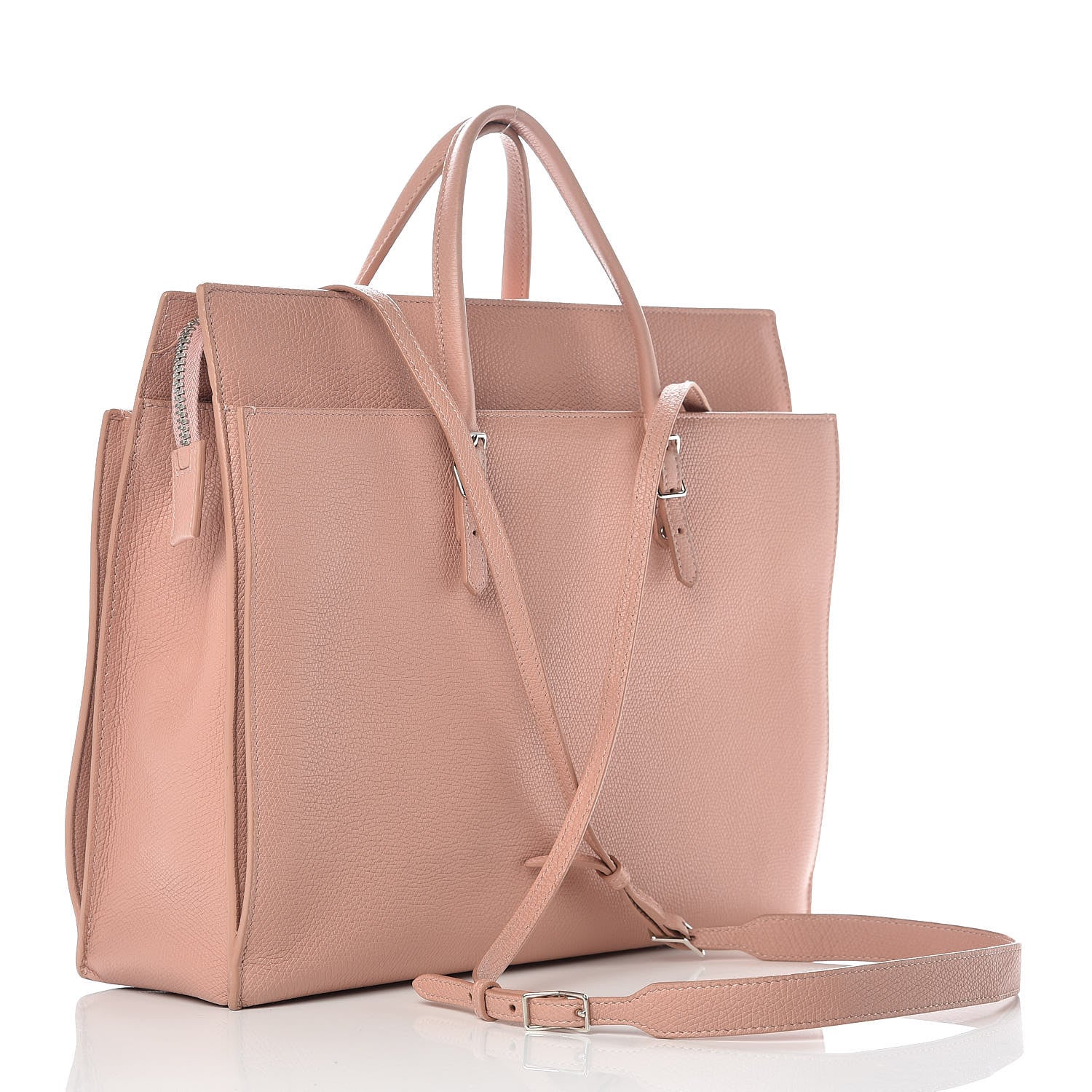 Balenciaga Grained Calfskin Plate Medium Portfolio Vieux Rose 4 of 11