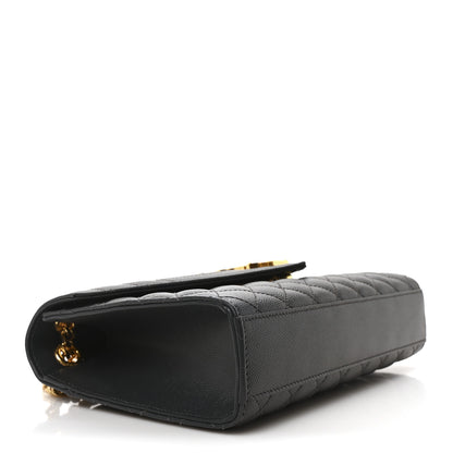 Saint Laurent Grain De Poudre Textured Mixed Matelasse Triquilt Medium Monogram Satchel Dark Smog 4 of 11