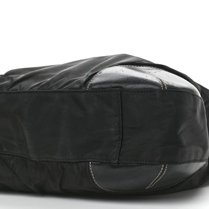 Prada Tessuto Nylon Soft Calf Tote Black 9 of 13
