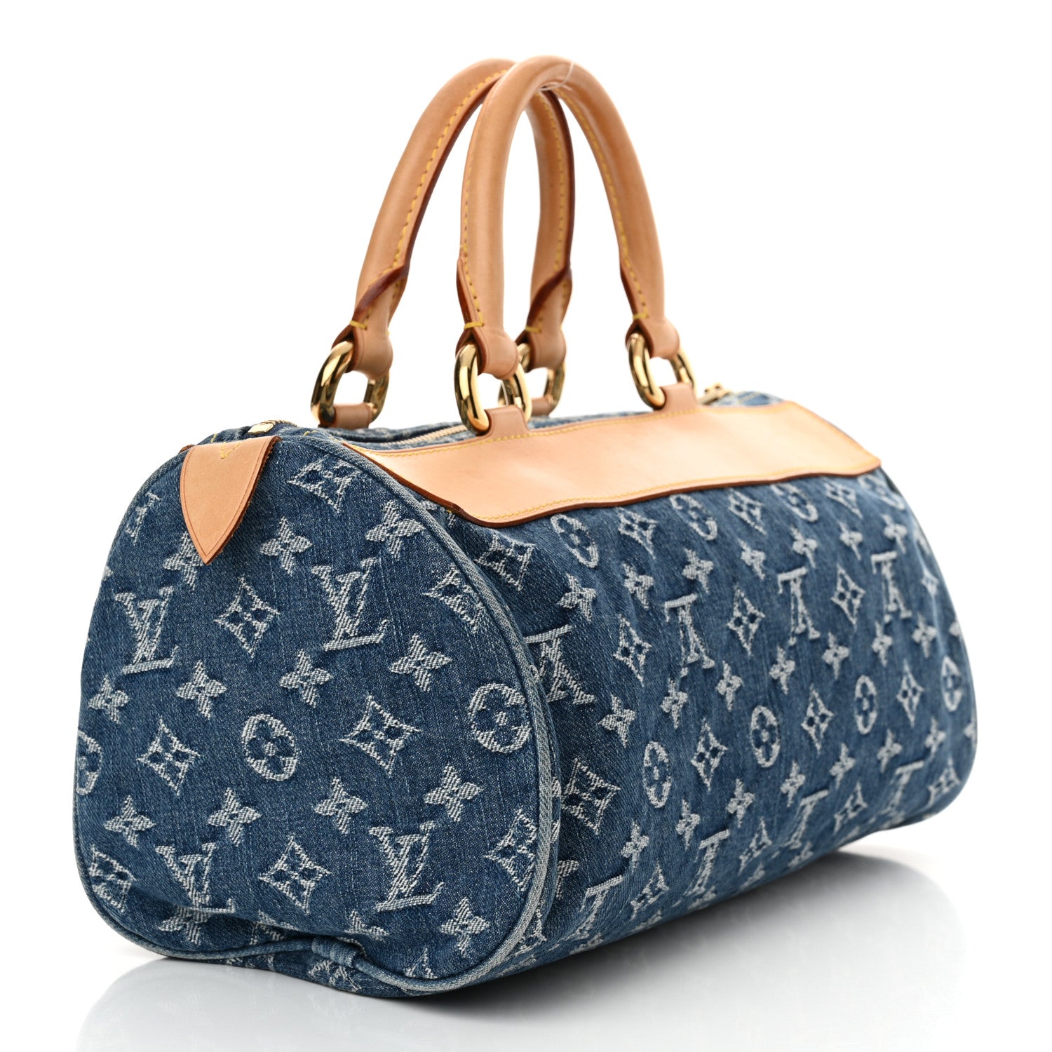Louis Vuitton Monogram Denim Neo Speedy Blue 3 of 12