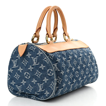 Louis Vuitton Monogram Denim Neo Speedy Blue 3 of 12