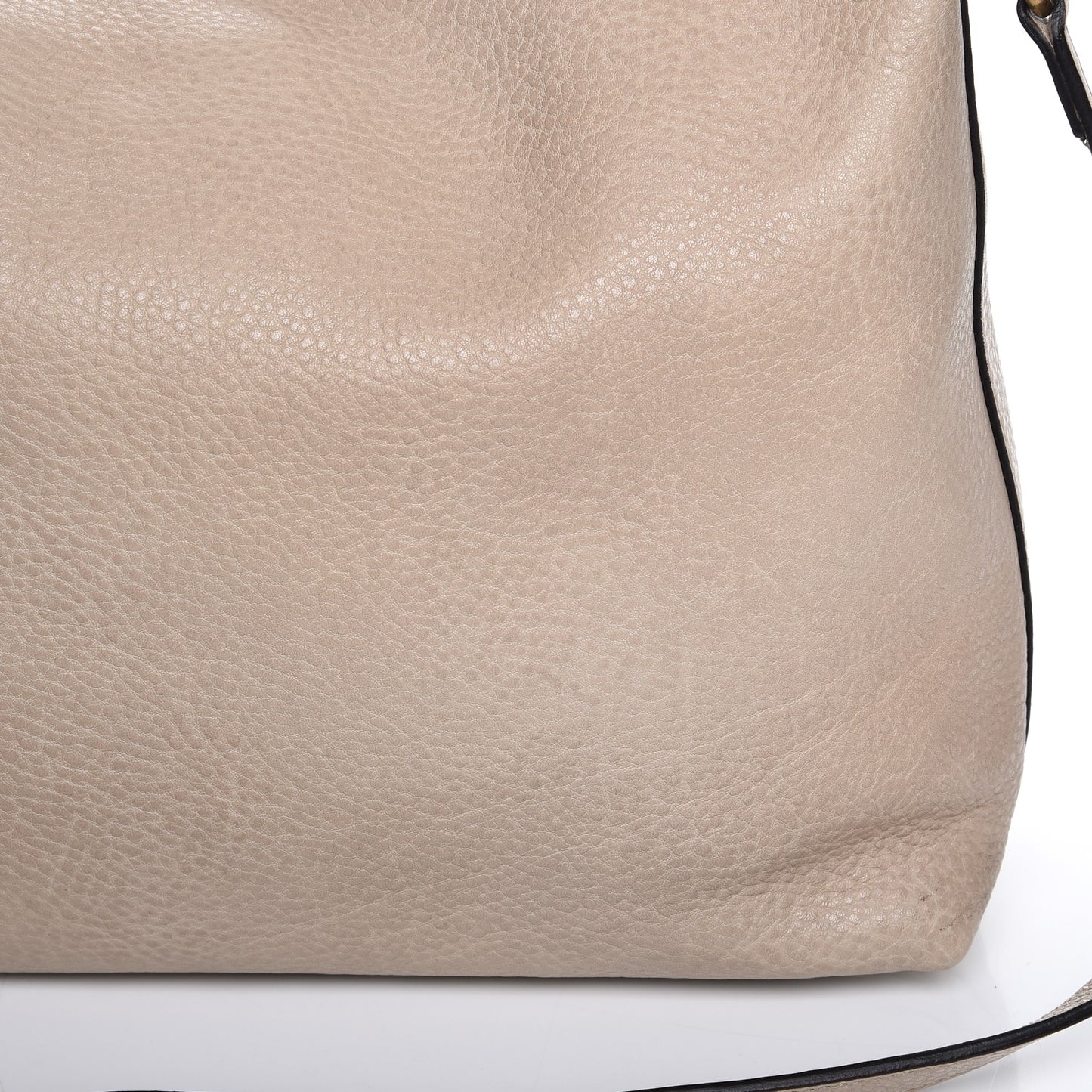 Pebbled Calfskin Small Miss GG Hobo Beige