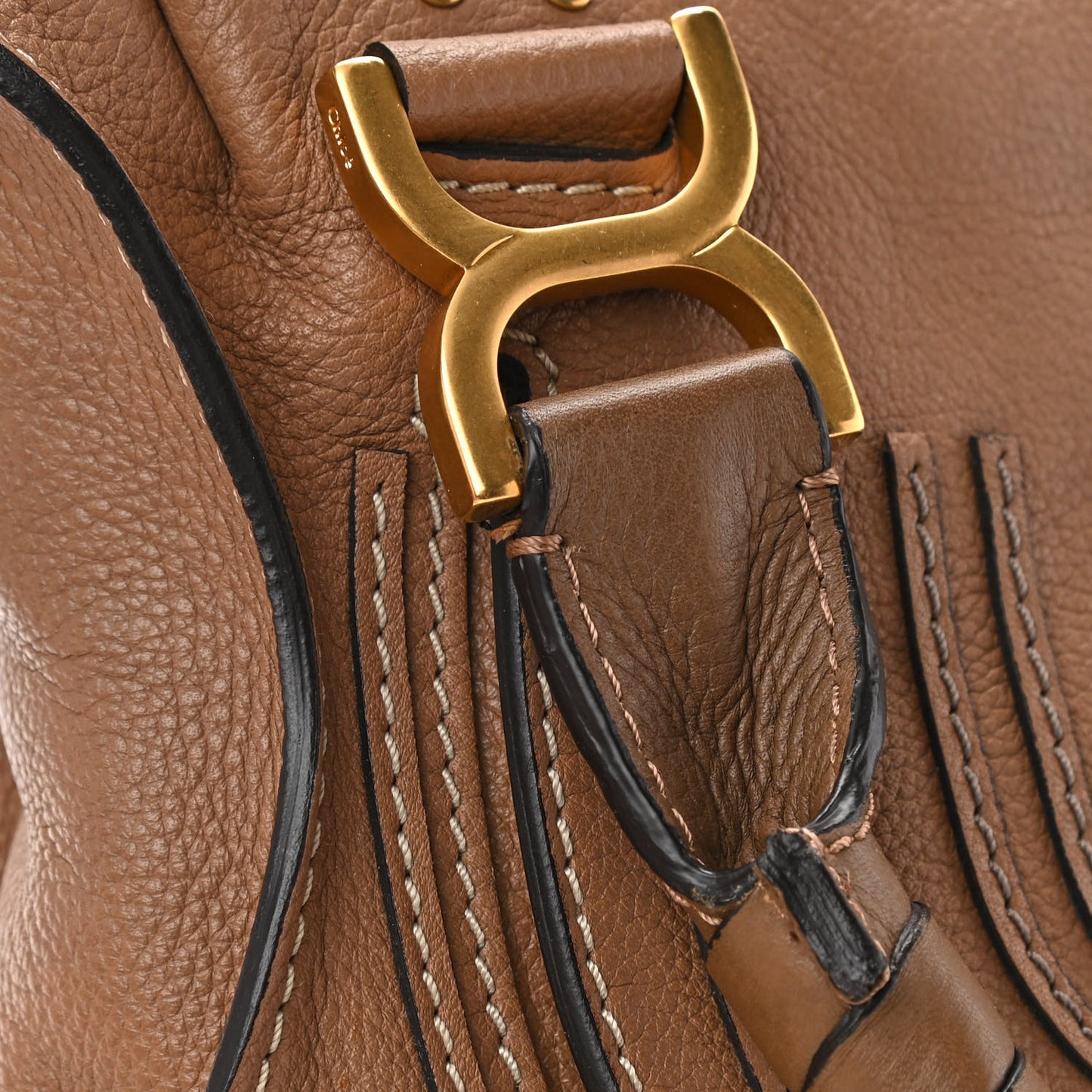 Calfskin Medium Marcie Satchel Nut