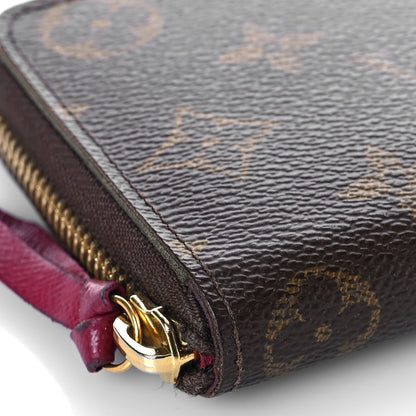 Louis Vuitton Monogram Clemence Wallet Fuchsia 7 of 10