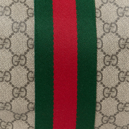 Gucci GG Supreme Monogram Web Small Ophidia Half Moon Hobo Brown 9 of 11