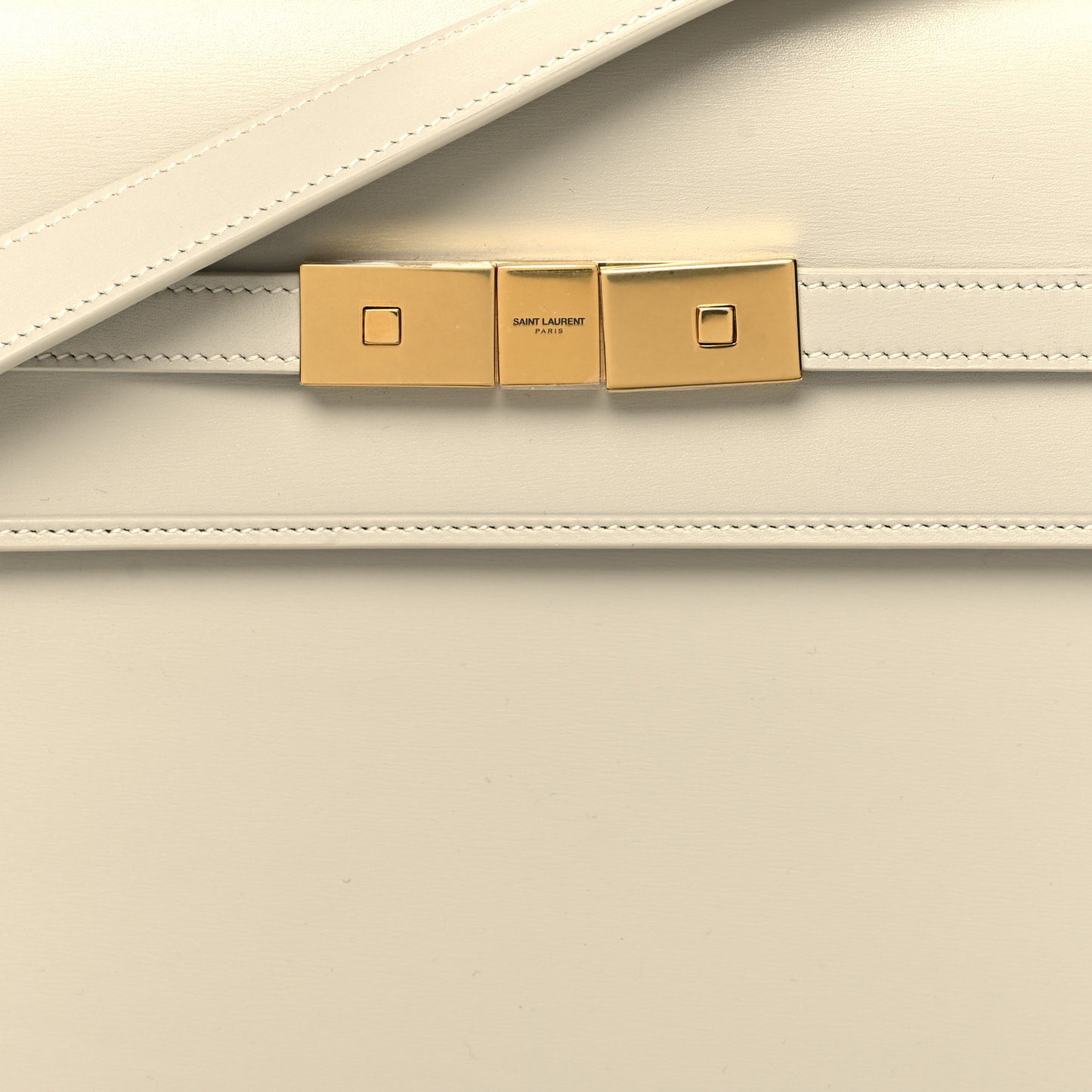 Smooth Calfskin Manhattan Shoulder Bag Crema Soft