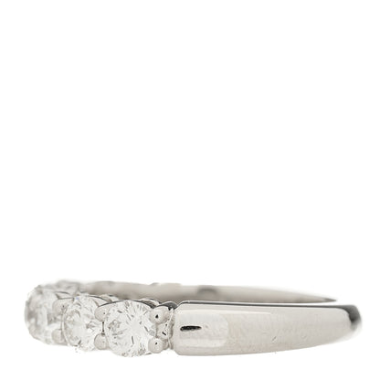 Tiffany Platinum Diamond 3.5mm Forever Half Circle Band Ring 49 4.75 3 of 5
