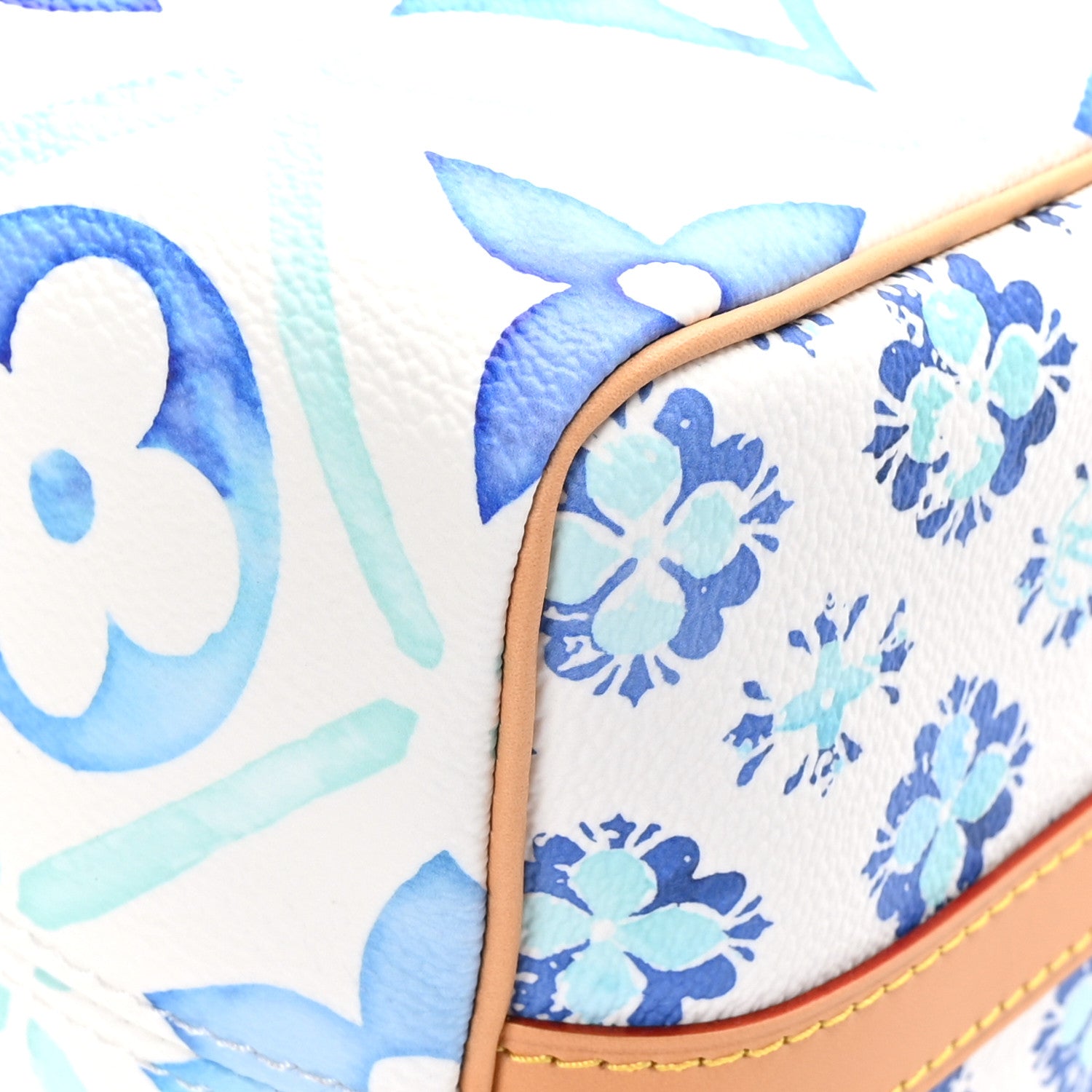 Louis Vuitton Monogram Tiles By The Pool Speedy Bandouliere 25 Lagoon Blue 9 of 12