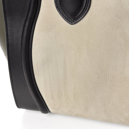 Celine Nubuck Smooth Calfskin Mini Tri-Color Luggage Olive 13 of 18