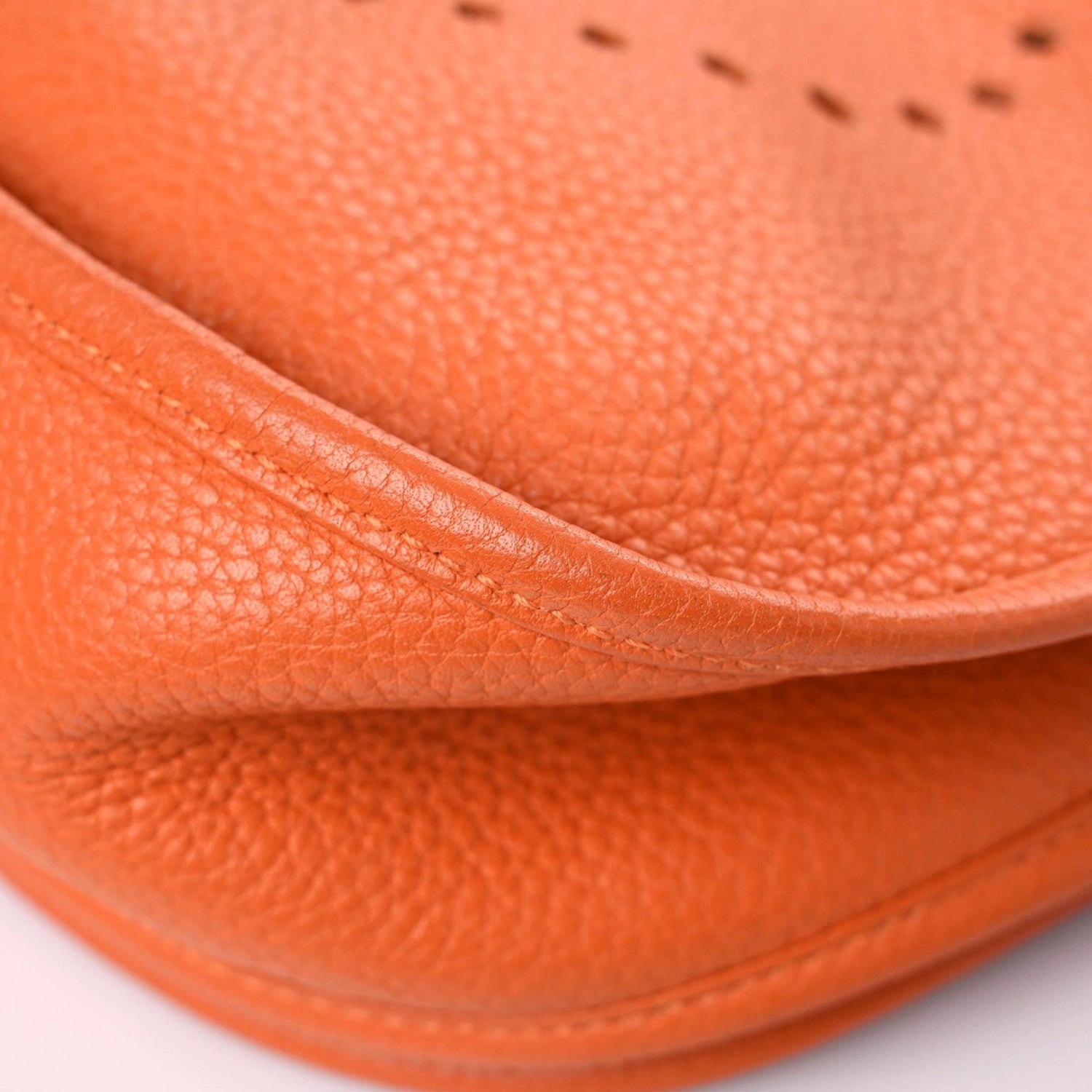 Hermes Taurillon Clemence Evelyne III GM Orange 9 of 18