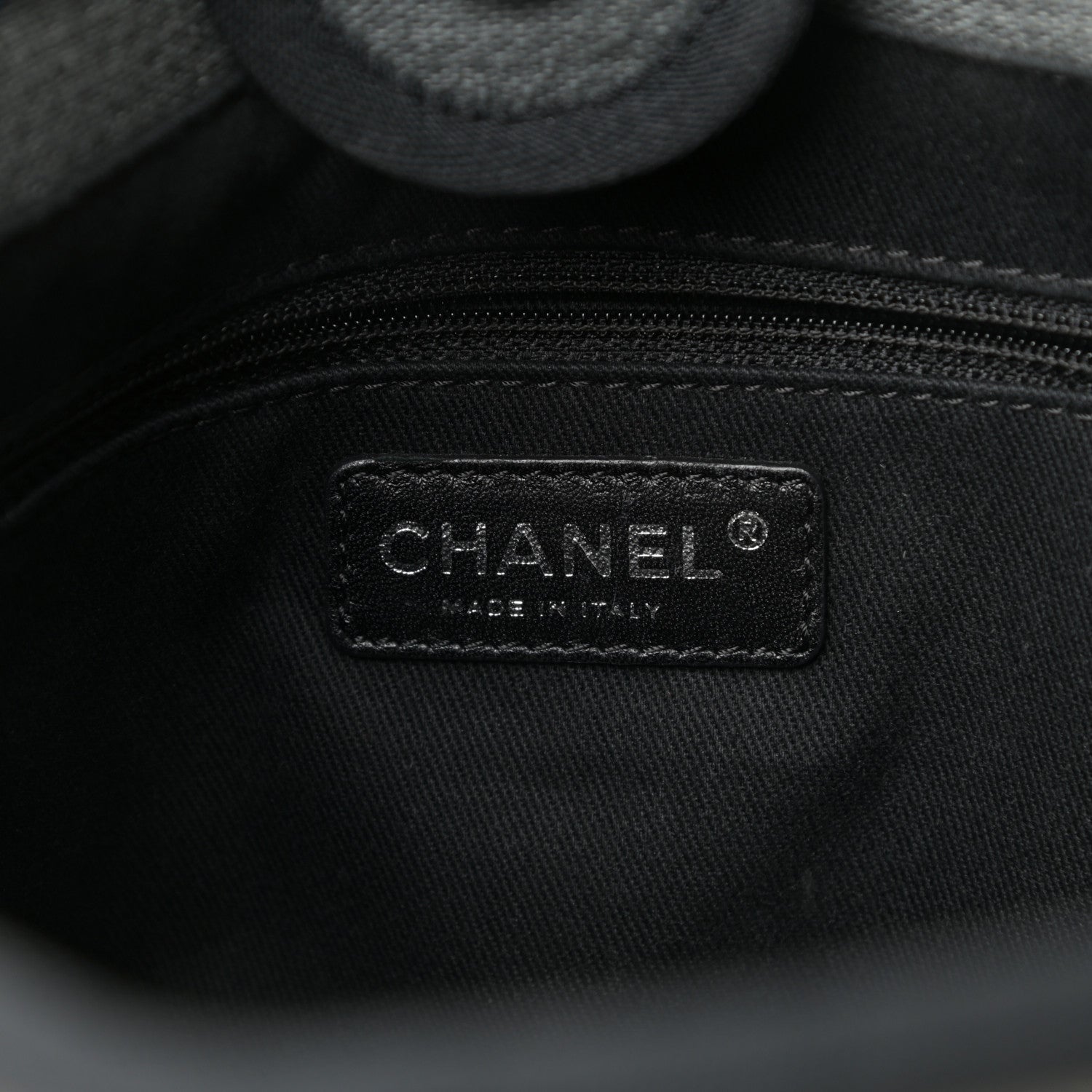 Chanel Canvas Mini Deauville Tote Grey 6 of 10