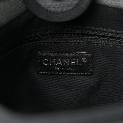 Chanel Canvas Mini Deauville Tote Grey 6 of 10